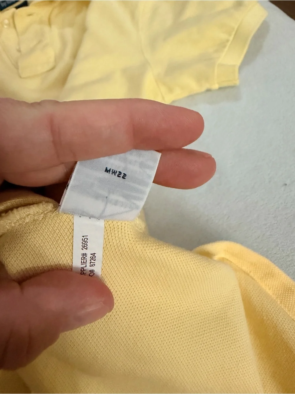 Ralph Lauren Men’s Yellow Polo with Navy Pony